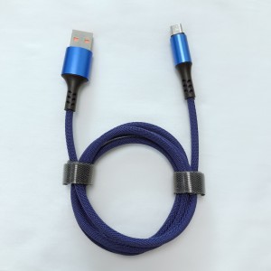 Gyors töltésű, kerek fonott mikro-USB 2.0 adatkábel mikro-USB, C típusú, iPhone villám töltéshez és szinkronizáláshoz