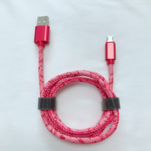 PU bőr nagybetűs gyors töltésű kerek alumínium ház USB-kábel mikro USB-hez, C típusú, iPhone villám töltéshez és szinkronizáláshoz