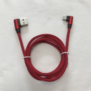 Fonott adatkábel Gyors töltésű, kerek alumínium ház USB-kábel mikro USB-hez, C típusú, iPhone villám töltéshez és szinkronizáláshoz